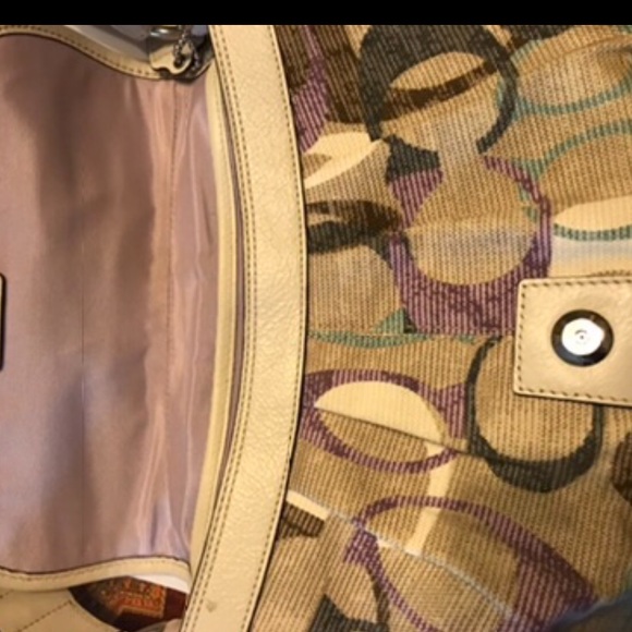 Coach multicolor logo purse/handbag - Picture 4 of 8